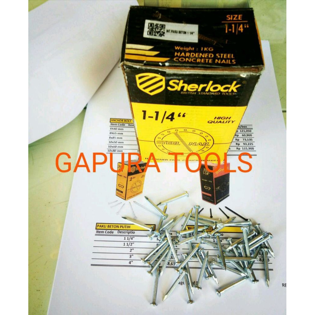 PAKU BETON / PAKU TEMBOK 3 CM. 1KG/DUS.