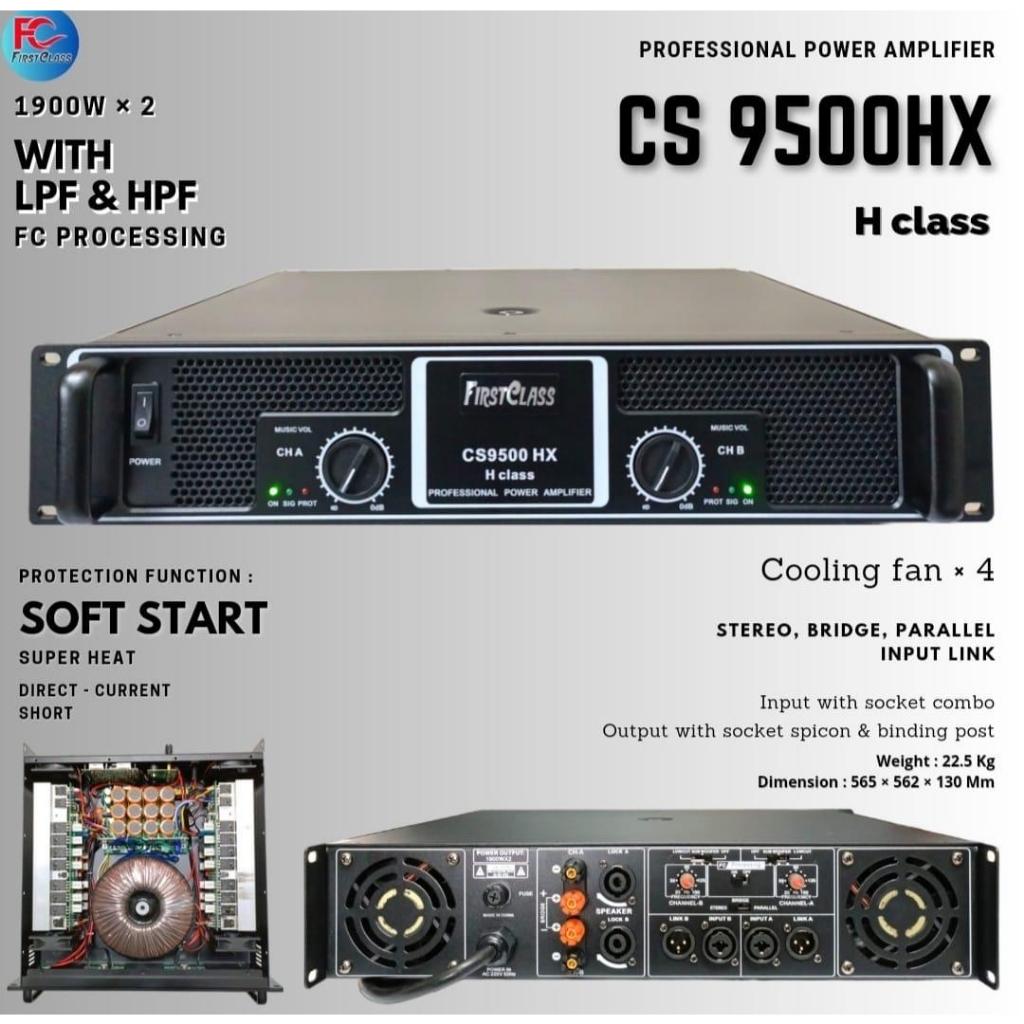 Power Amplifier H class CS 9500HX Firstclass | firstclass CS 9500 CS9500 HX CLASS H