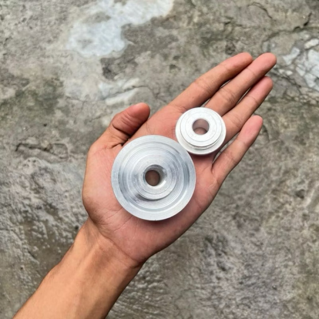 BOSHING TROMOL DEPAN MEGAPRO PNP SHOCK NINJA BAHAN ALUMUNIUM T6