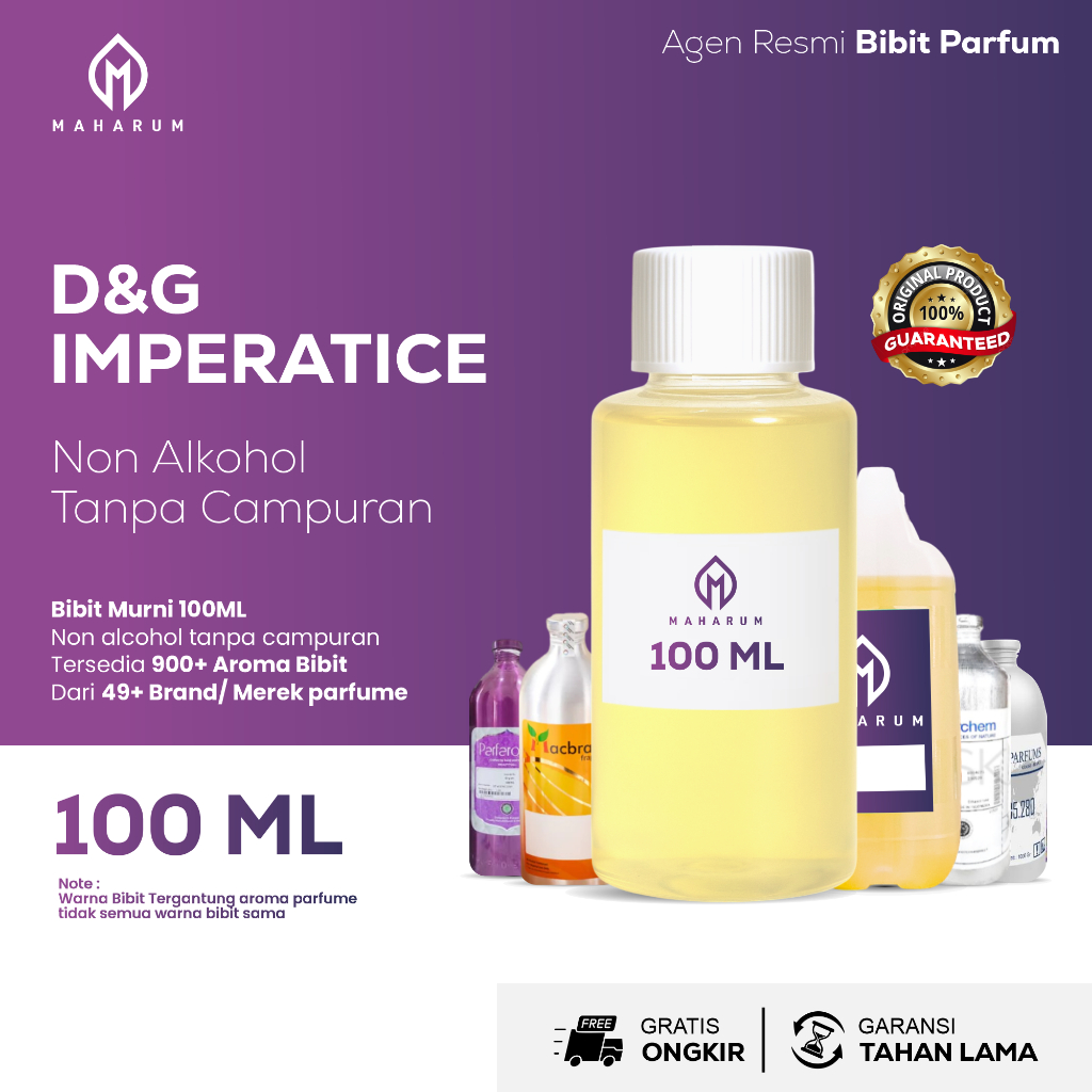 Bibit Parfum D&G IMPERATICE Non Alkohol - Bibit Minyak Wangi Murni Wangi Tahan Lama