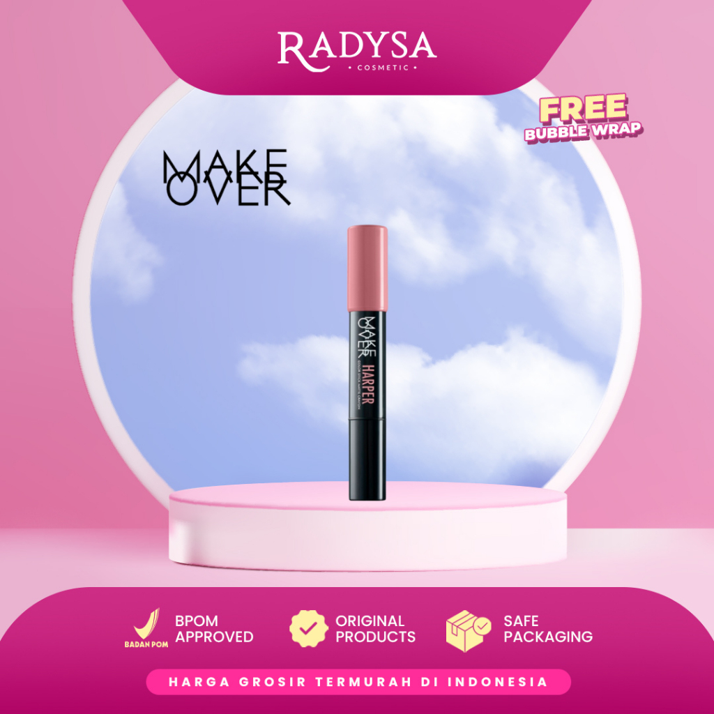 RADYSA - [NEW] Make Over Color Stick Matte Crayon Skye Lip Crayon Lipstik Bibir Matte