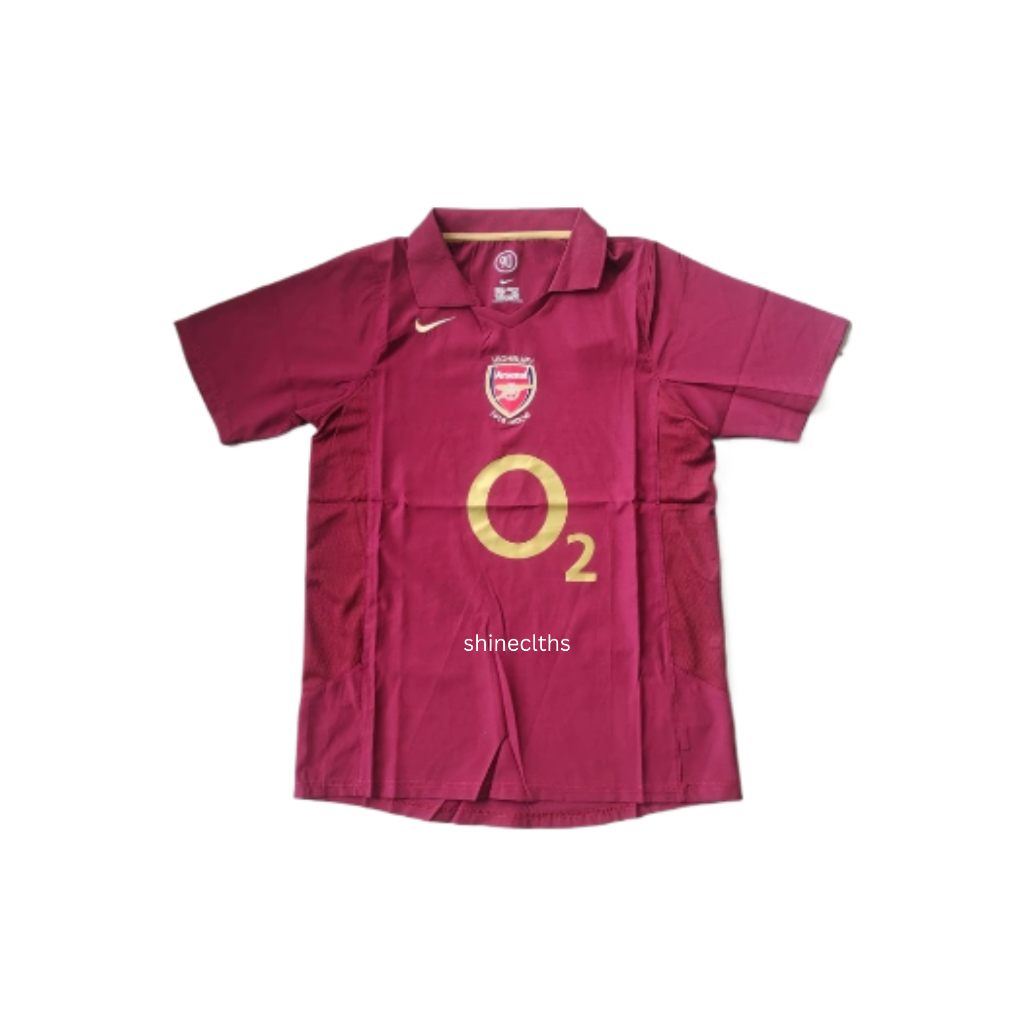 Baju Bola Retro Arsenal Home 2005 2006