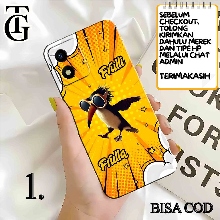 CASING SILIKON PREMIUM MOTIF FRULLI FRULLA ANOMALI ITALIAN BRAINROT LUCU KEKINIAN UNTUK FOR VIVO Y19