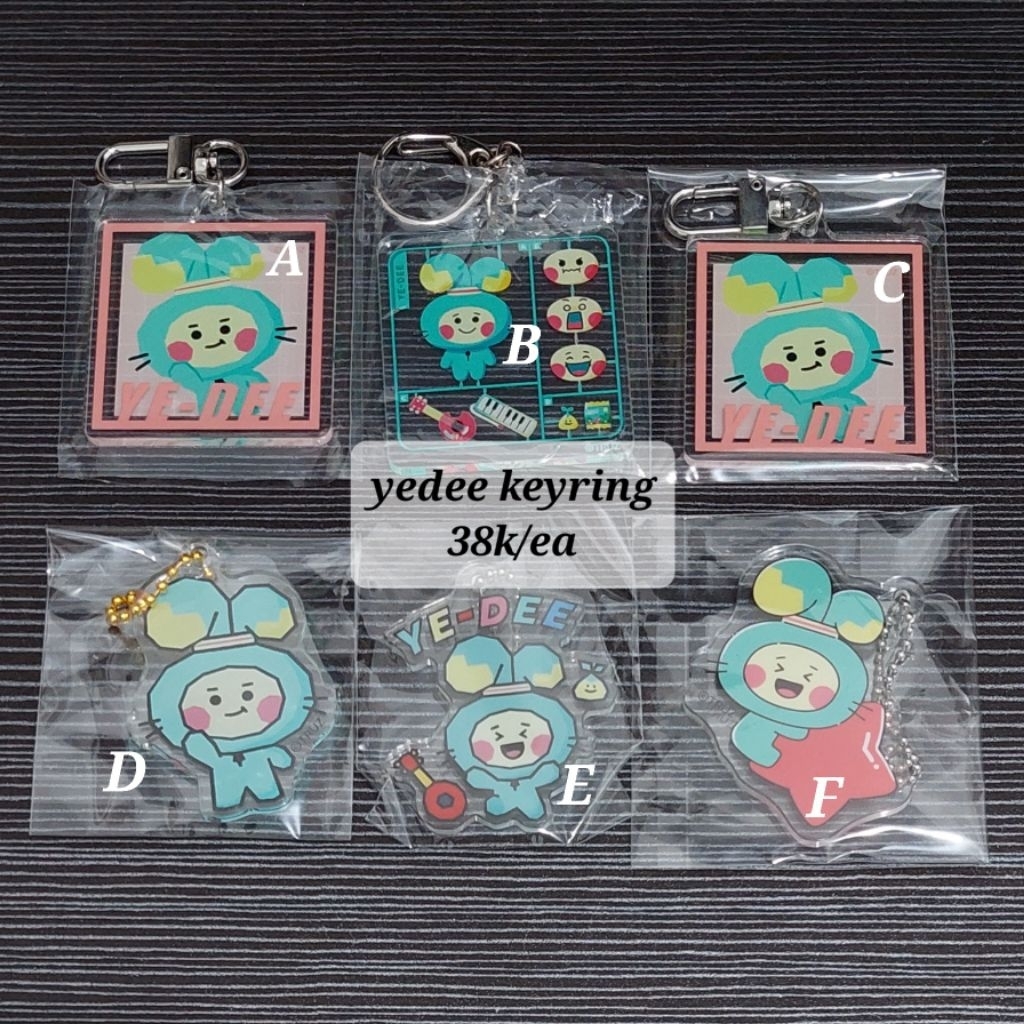 [READY STOCK INA SIAP KIRIM] OFFICIAL TRUZ YEDEE POUCH HAIRCLIP ACRYLIC KEYCHAIN PIN PAPER CLIP TREA