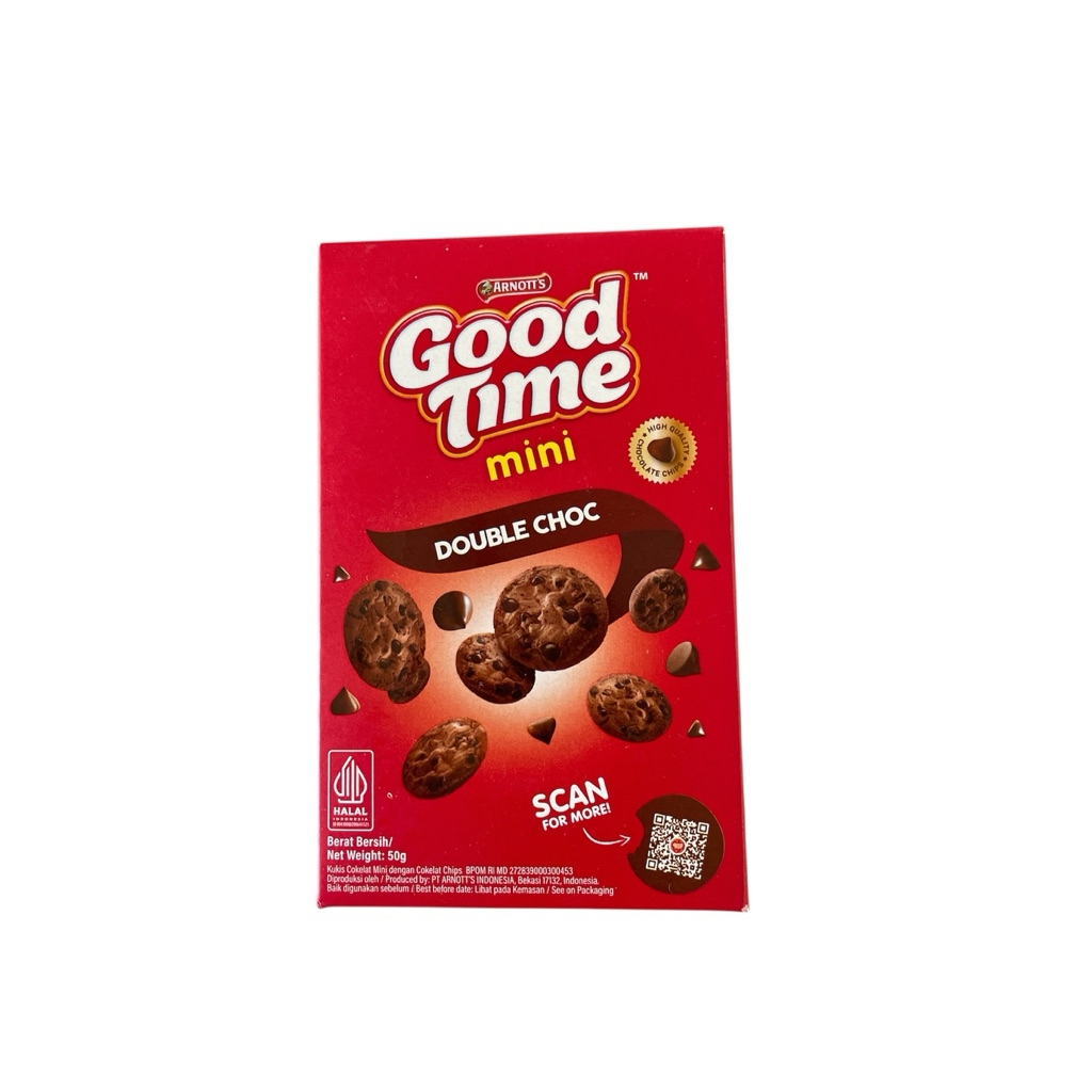

GOOD TIME MINI DOUBLE CHOCO 50 Gr