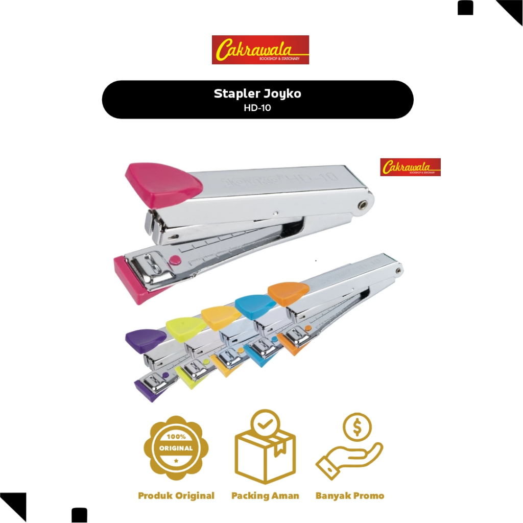 

Stapler Joyko HD-10 – Jepretan Kertas | Stapler Berkualitas | Cocok untuk Kantor, Sekolah, & Rumah