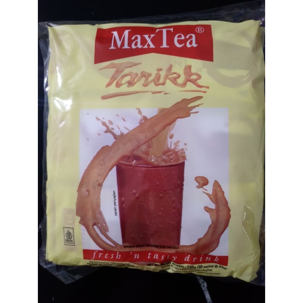 

Maxtea teh tarik 30 sachet 30 sachet@ 25gr