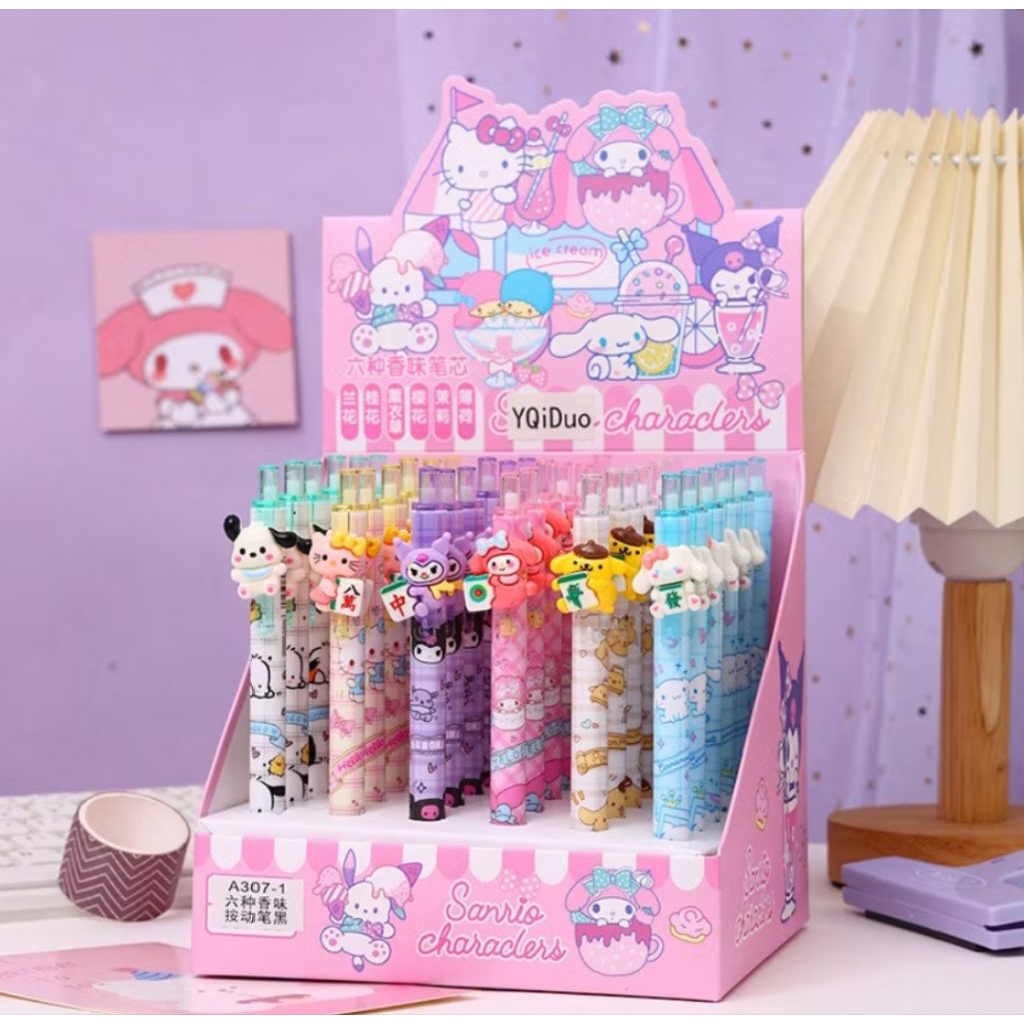 

PULPEN GEL MEKANIK DENGAN BONEKA KARTUN YANG LUCU TRENDY TINTA HITAM HARGA 1PCS