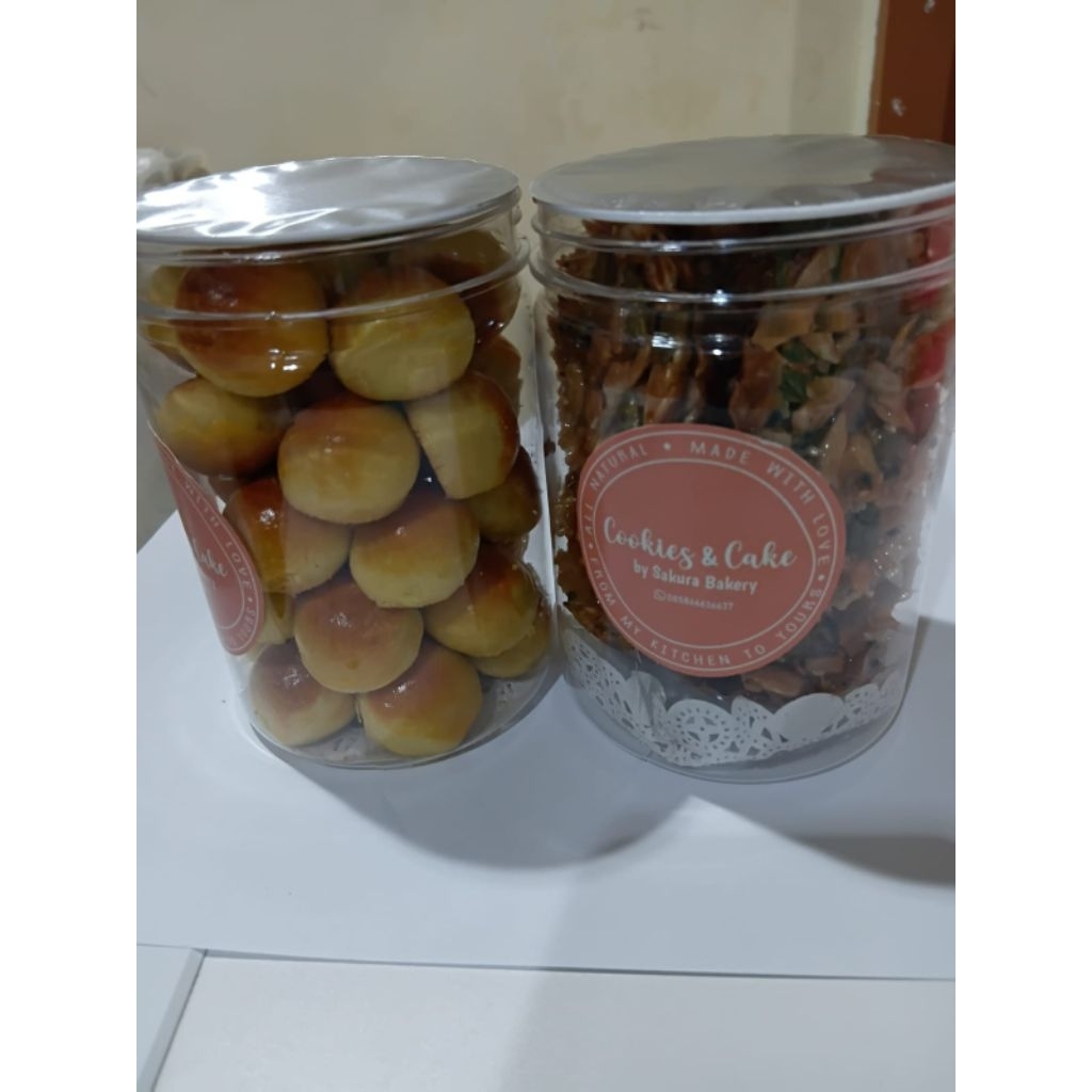 

Cookies sehat dari bijian buah bernutrisi vitamin dan protein jar besar ukuran 800ml