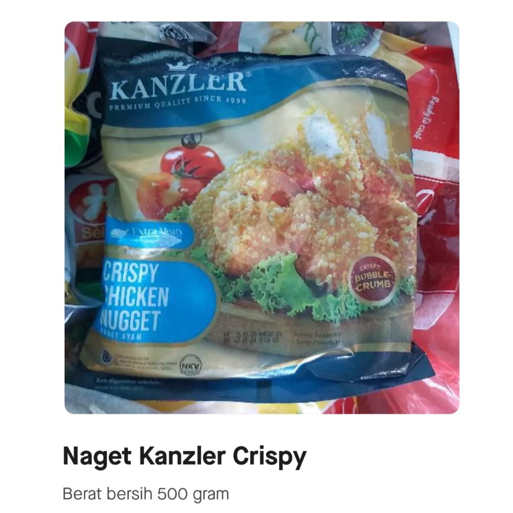 

NuGet kanzler bubble crumb 500gr