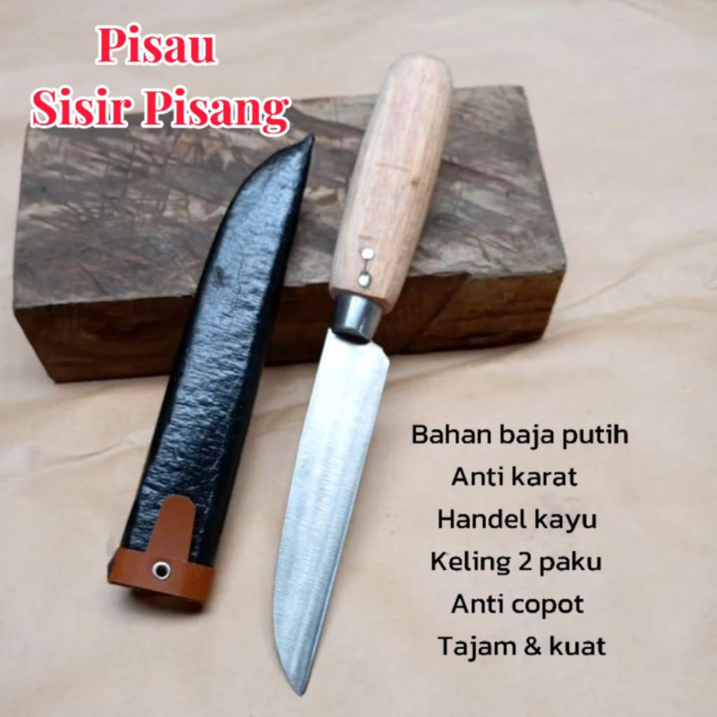 Pisau dapur super tajam bahan baja Putih anti karat tajam siap pakai