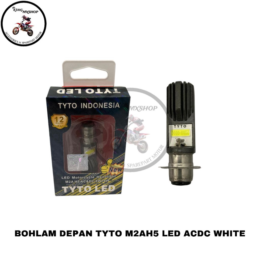 TYTO LED M2A H5 LED BULB HEADLIGHT AC DC DUAL BEAM 8 WATT WATERPROOF
