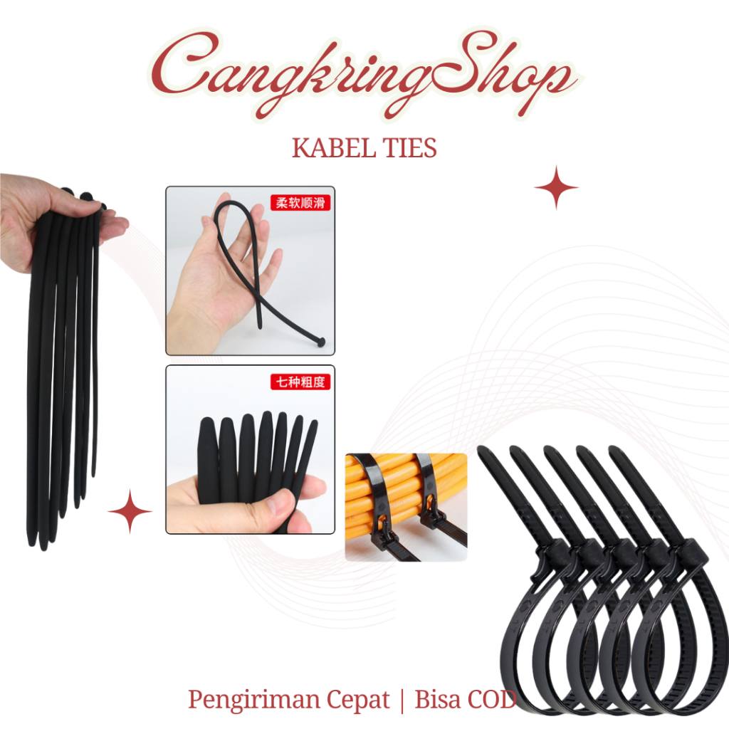 

(COD) Kabel Ties Serbaguna Kabel Kualitas Terbaik | Kabel Pengikat Harga Termurah