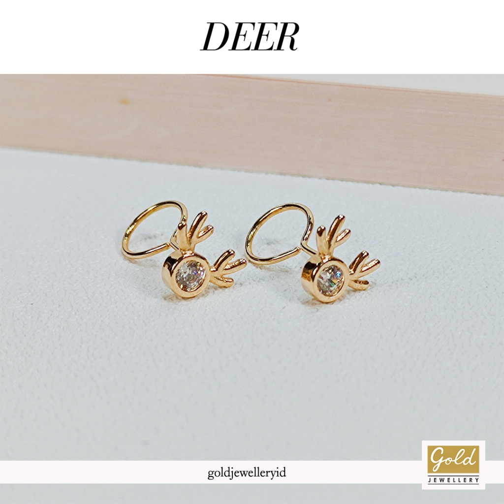 original anting toge bayi anak emas kuning 700 16k