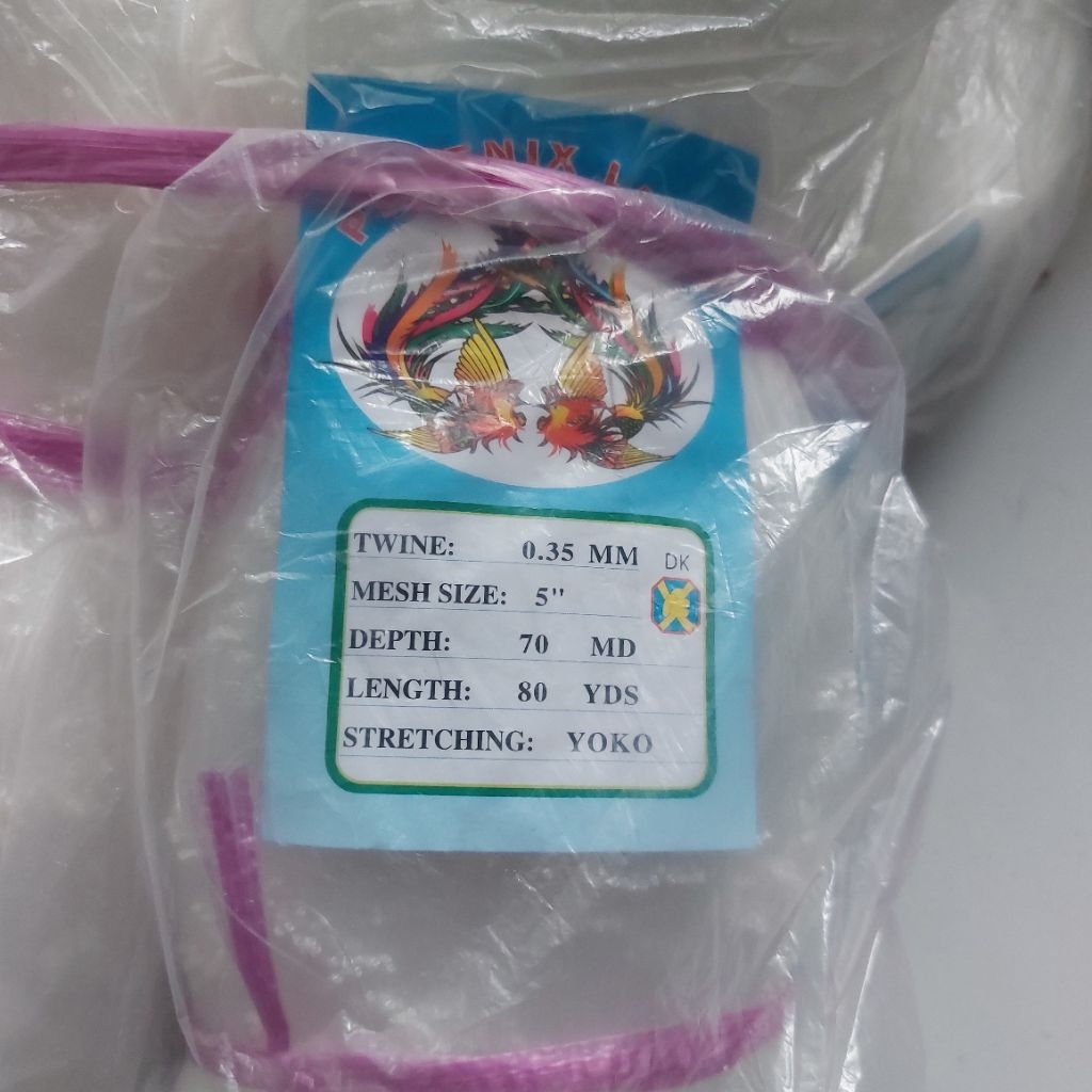 jaring ikan 5 inchi 0.35 70md x 80yds YOKO