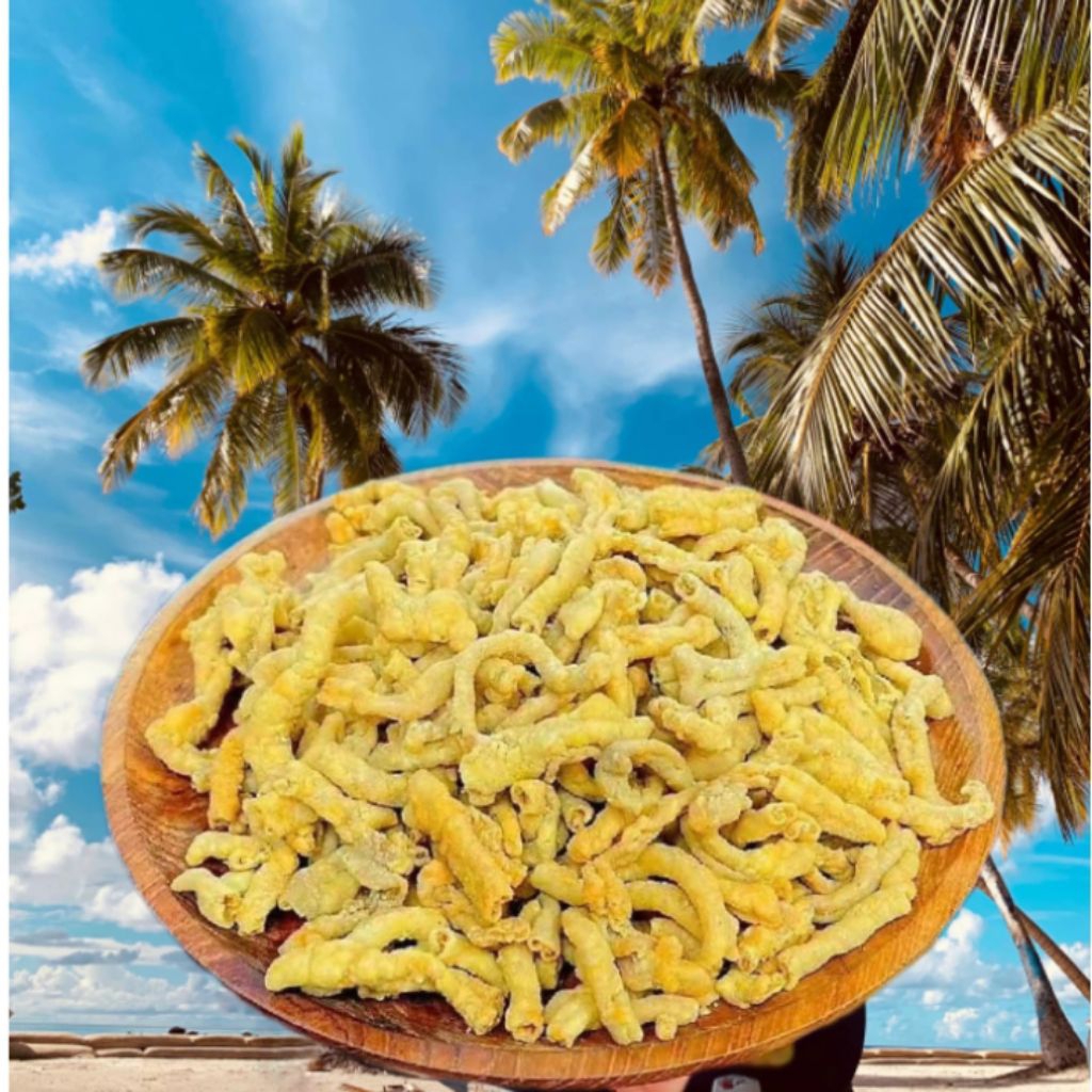 

Usus Cripsy Rasa Original ukuran 100 gram /Usus krispy kriuk Rasa original renyah 100 gram Cemilan gurih gurih