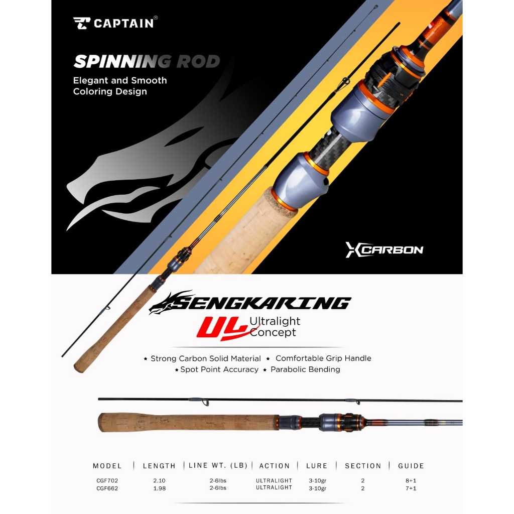 joran UL captain SENGKARING solid carbon