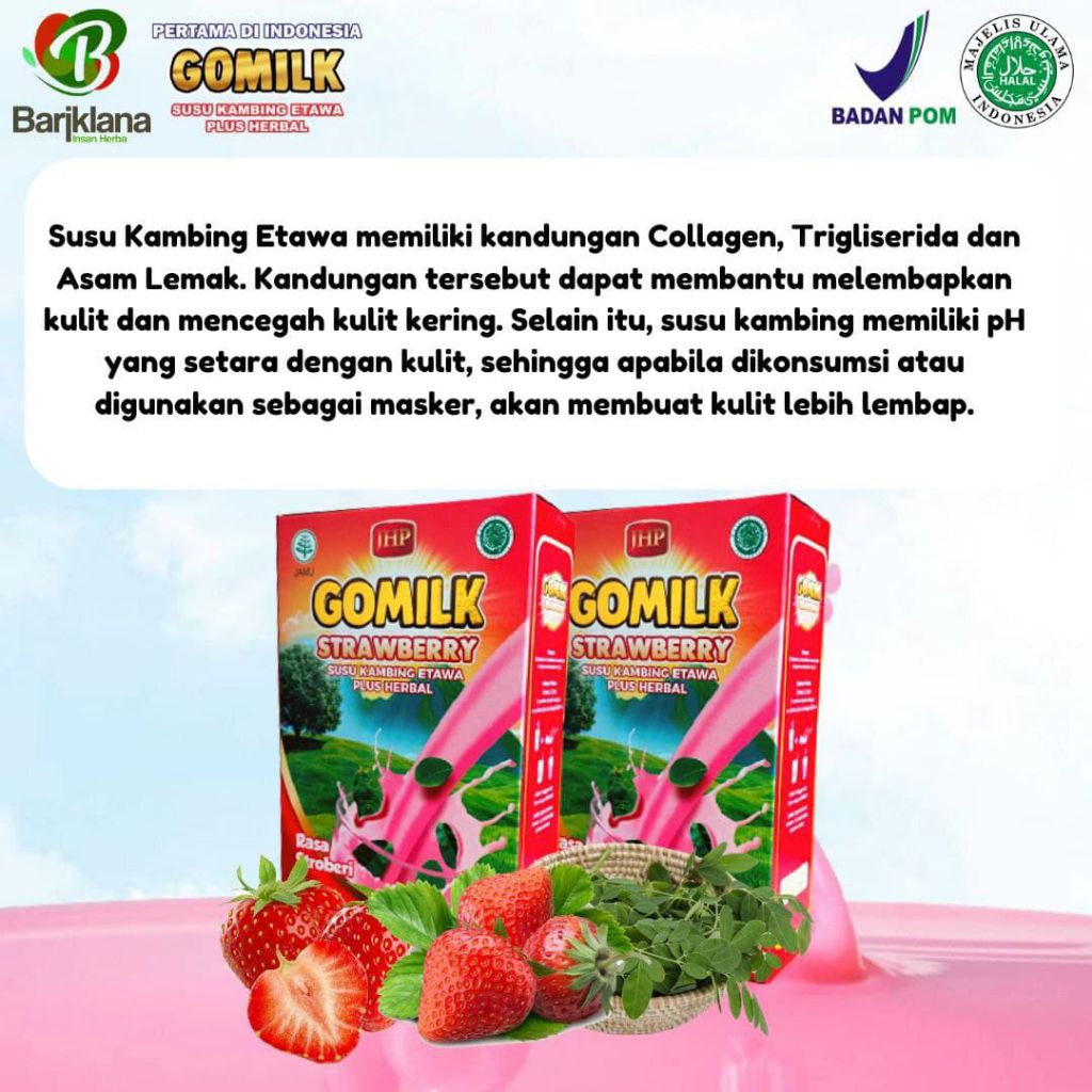 

Susu etawa gomilk strawberry