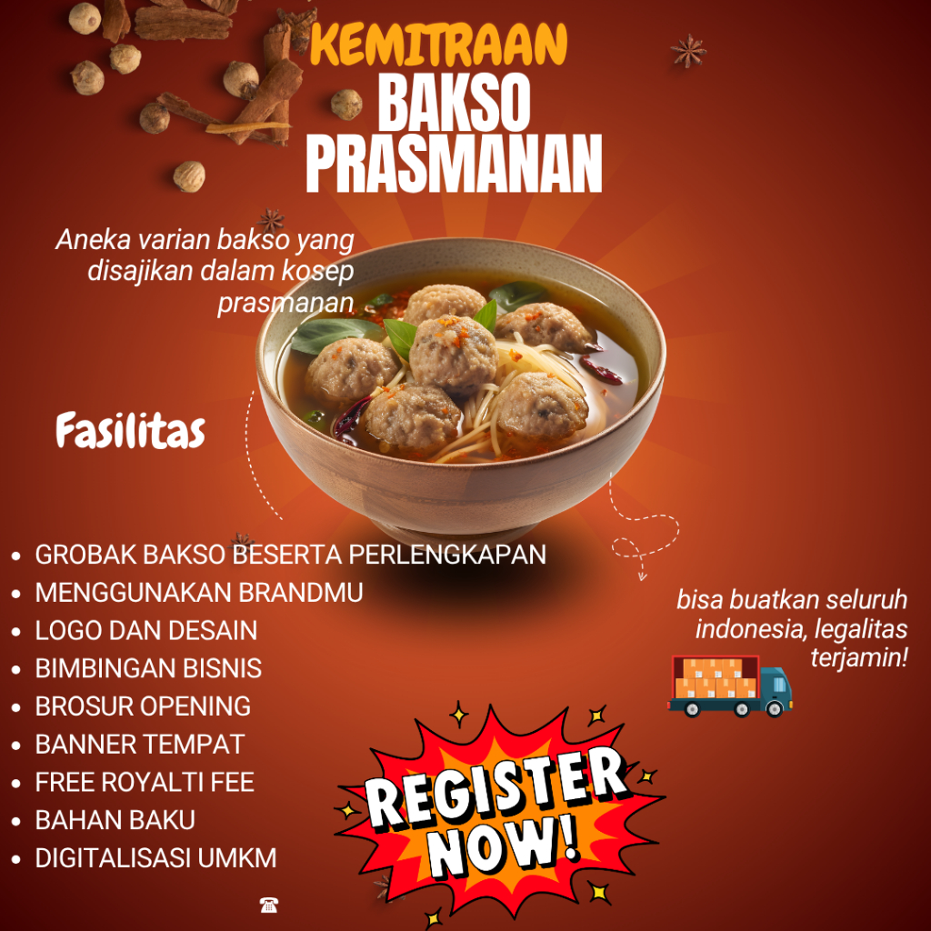 

Paket usaha Bakso Prasmanan
