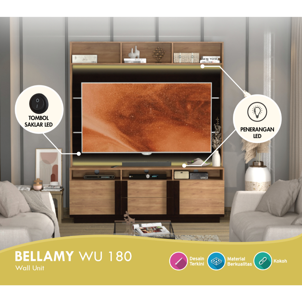 MEJA TV - BELLAMY WU 180 - URBINO