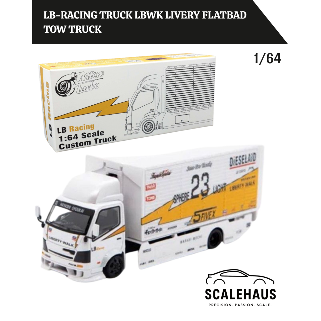 Micro Turbo 1/64 LB-Racing Truck LBWK Livery FlatBad Tow Truck