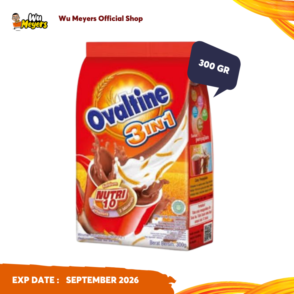 

Ovaltine 3in1 Susu Bubuk Coklat 300 gr