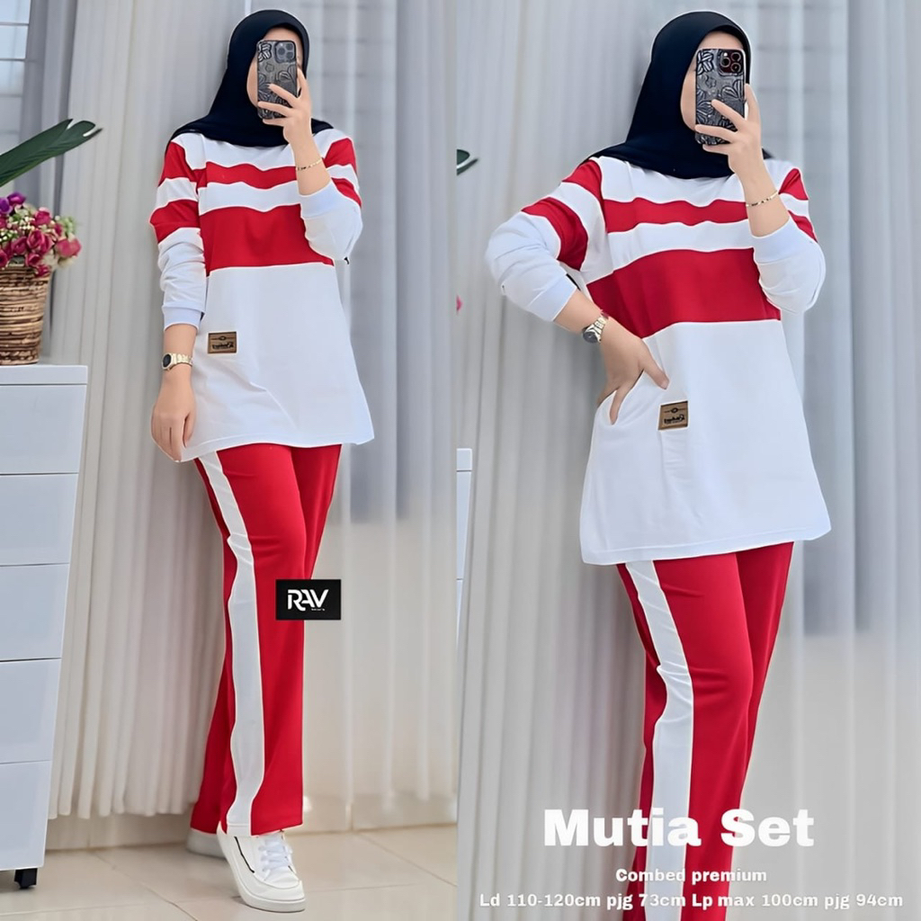 Setcell Cewek Cantik Setcel Setelan Merah Putih Kemrdekan Set Jogger Edisi Hut Ri Satelan Muraj Ones