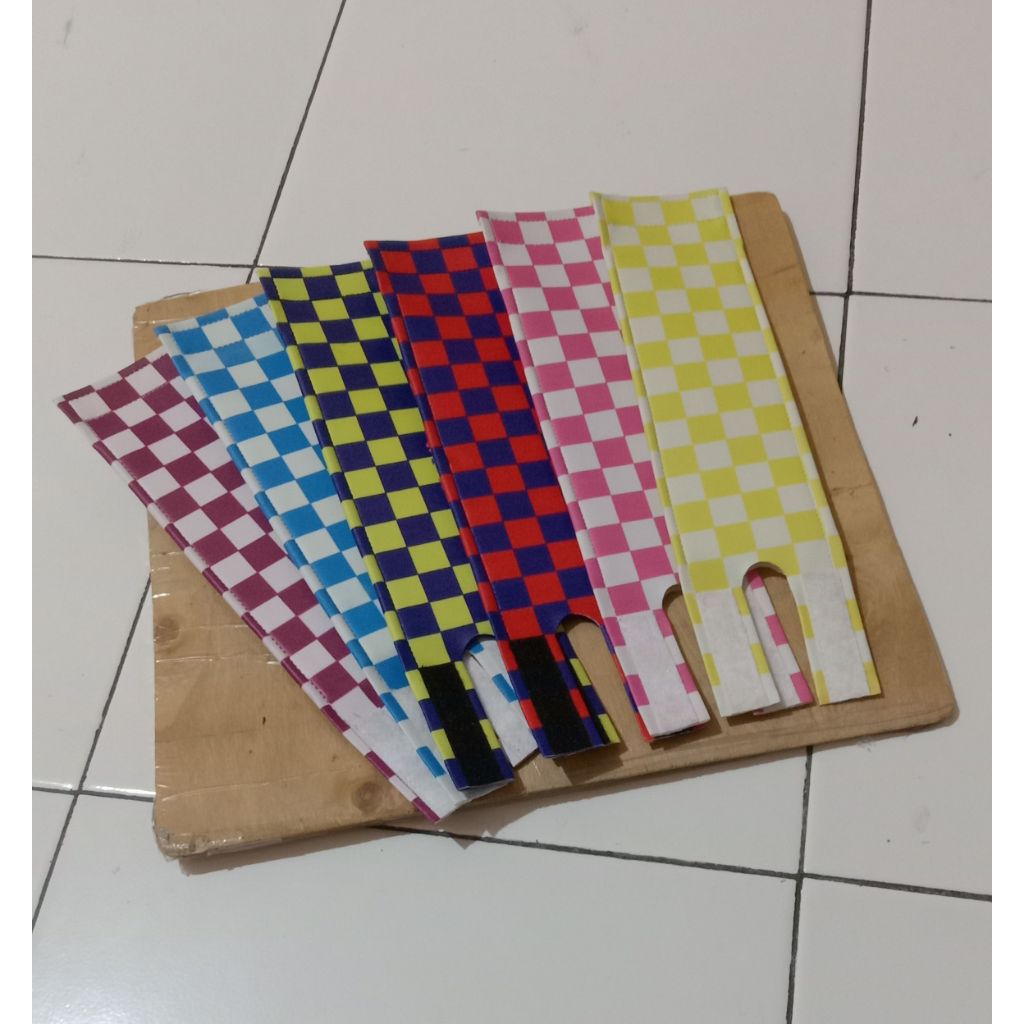 pad stem bmx freestyle osbmx checkerboard motif catur warna warni