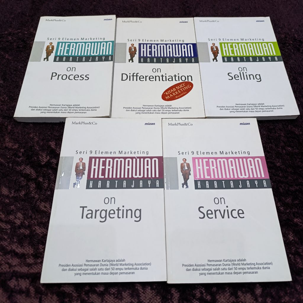 Buku paket strategi bisnis buku sukses, seri 9 elemen marketing Hermawann Kartajaya