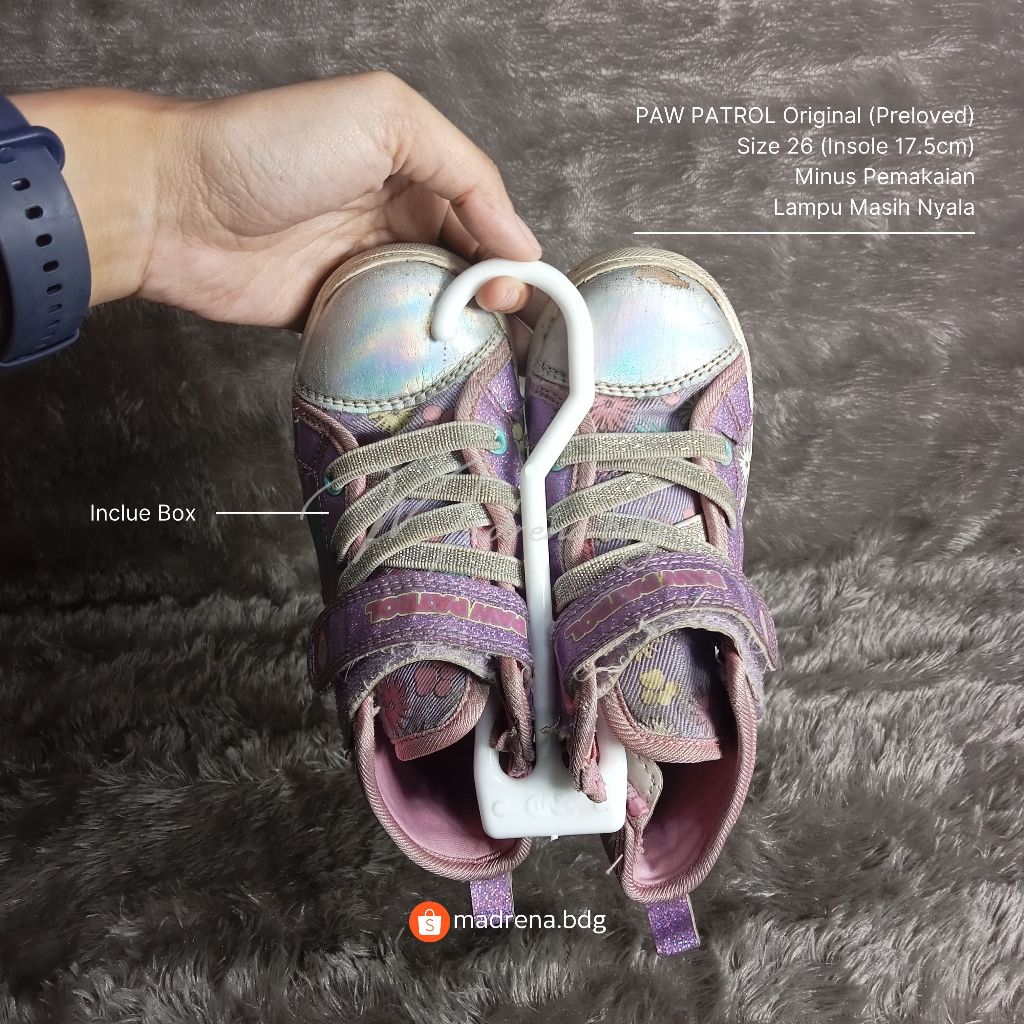 PAW PATROL Nickelodeon ORIGINAL / Sepatu Paw Patrol Original / Sepatu Lampu Anak / Sepatu Nyala LED 