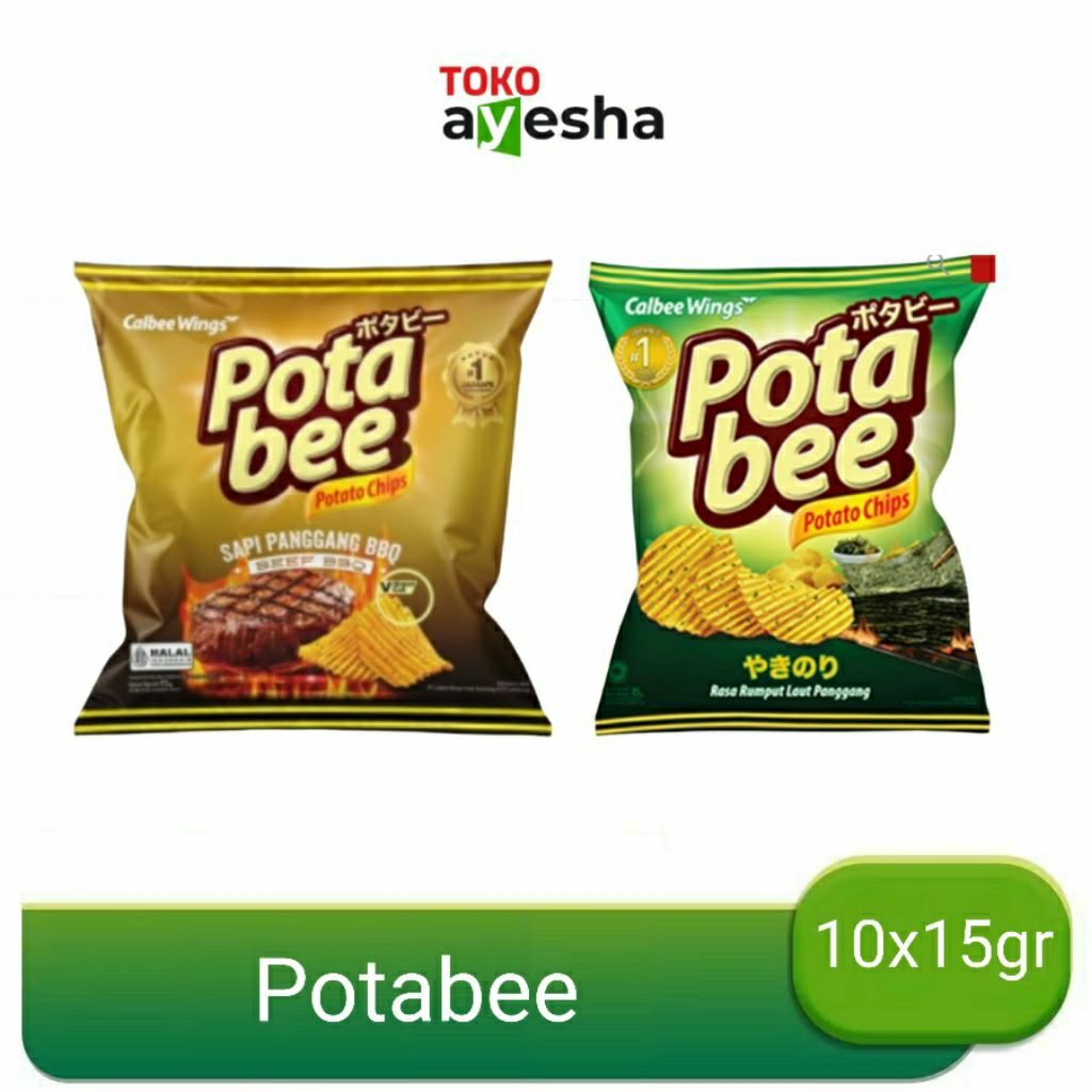 

Potabee Potato Chips 15 gr - 1 Renceng isi 10 bks