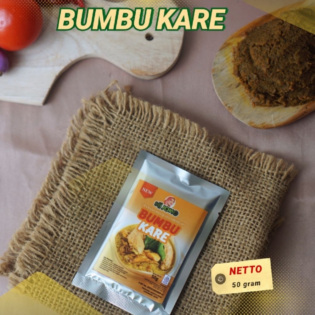 

Bumbu kare Bu Jono 50 gram bumbu siap pakai