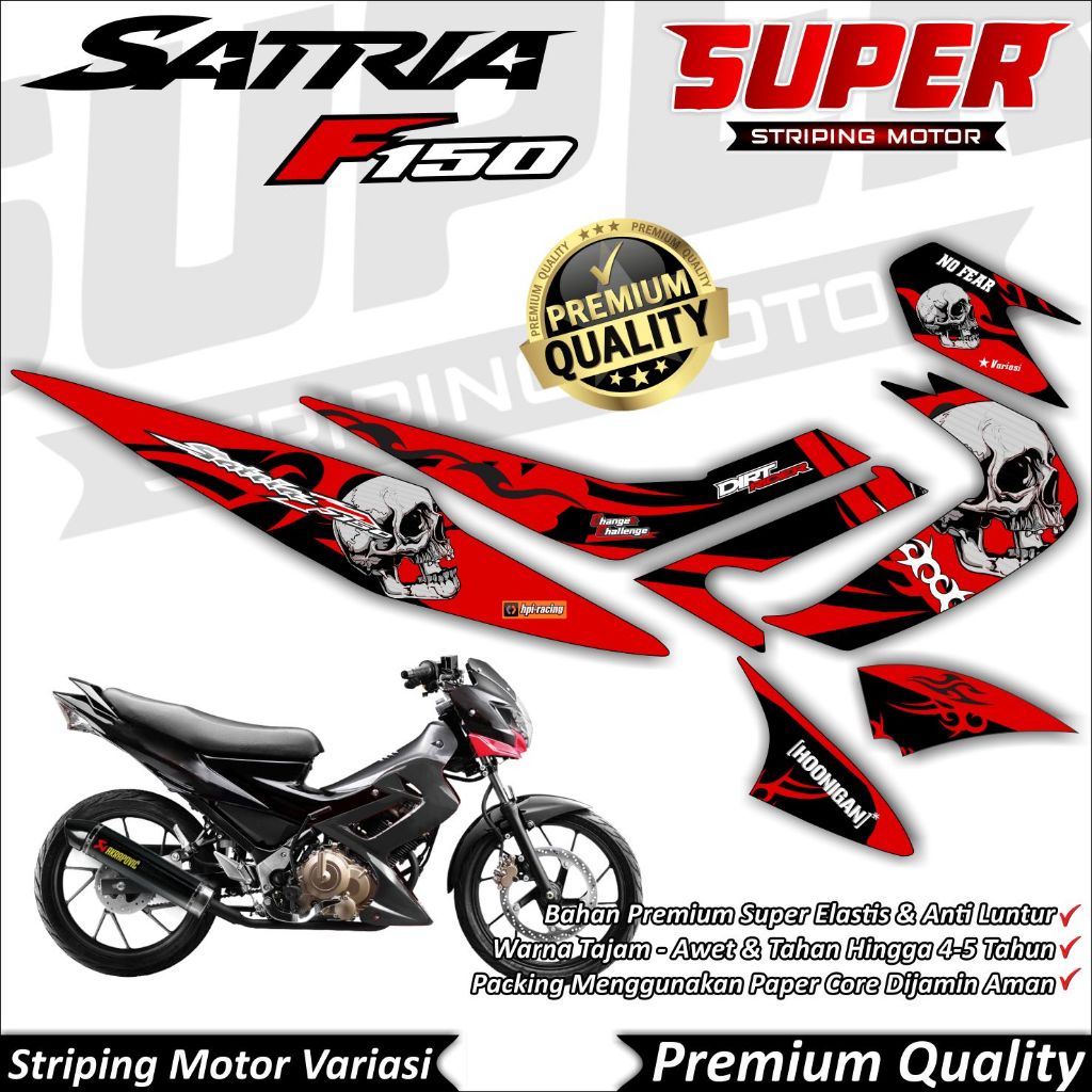 Stiker Satria FU Barong Anti Luntur keren Striping Satria FU Barong Striping Suzuki Satria FU Barong