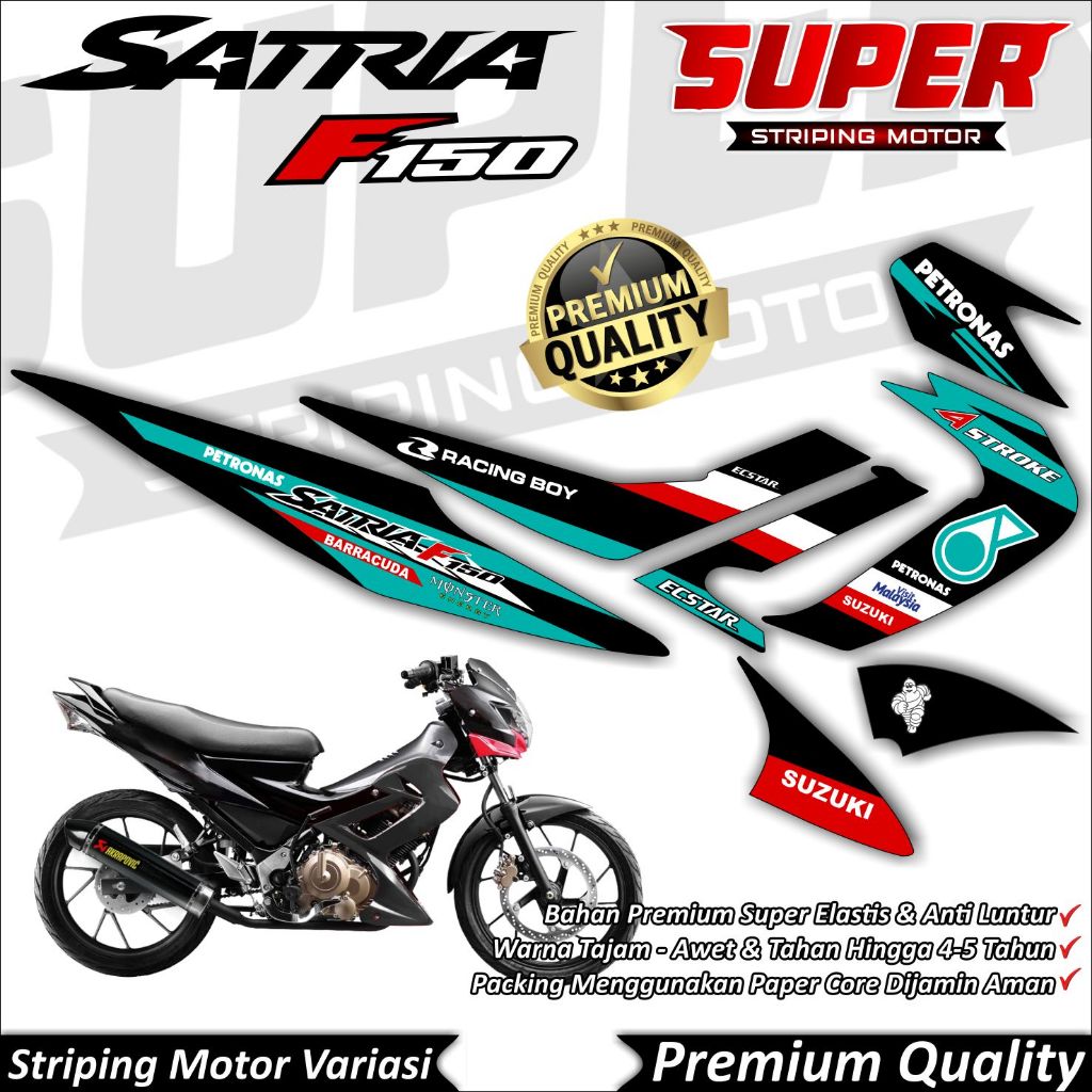 Stiker Satria FU Barong Anti Luntur keren Striping Satria FU Barong Striping Suzuki Satria FU Barong