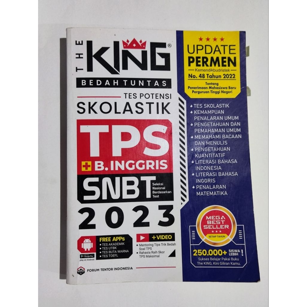 The King TPS SNBT + B. Inggris 2023 (preloved)