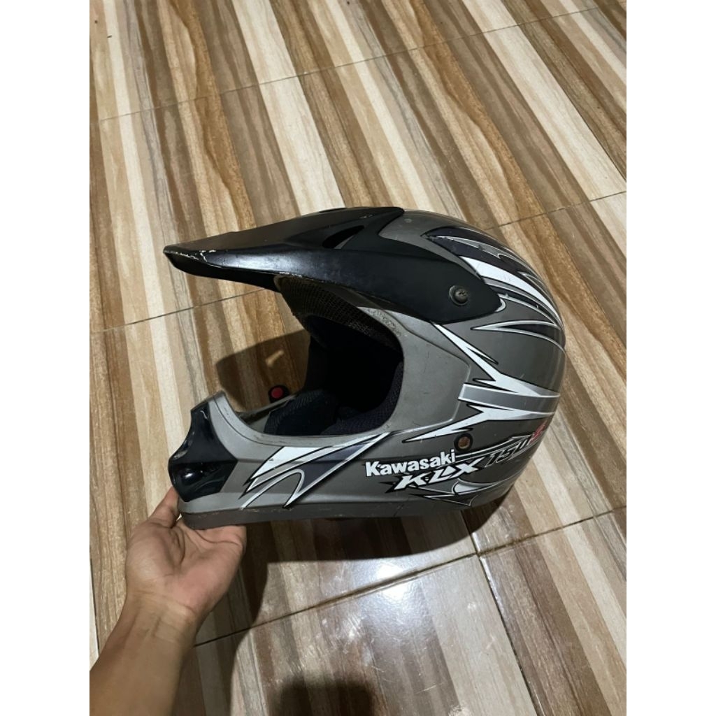 jual murah  helm cross Kawasaki KLX 150s second original
