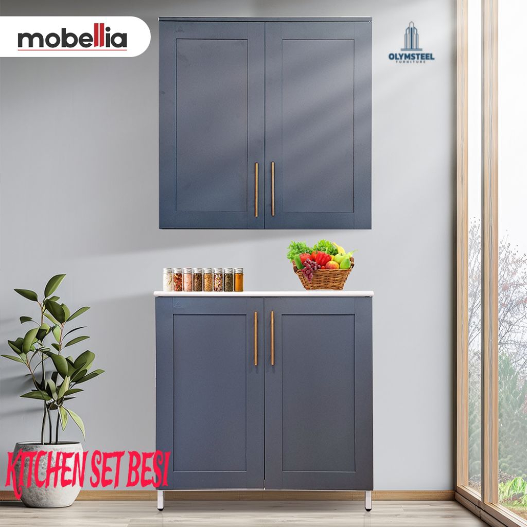 Kitchen set besi rak dapur besi lemari besi dapur