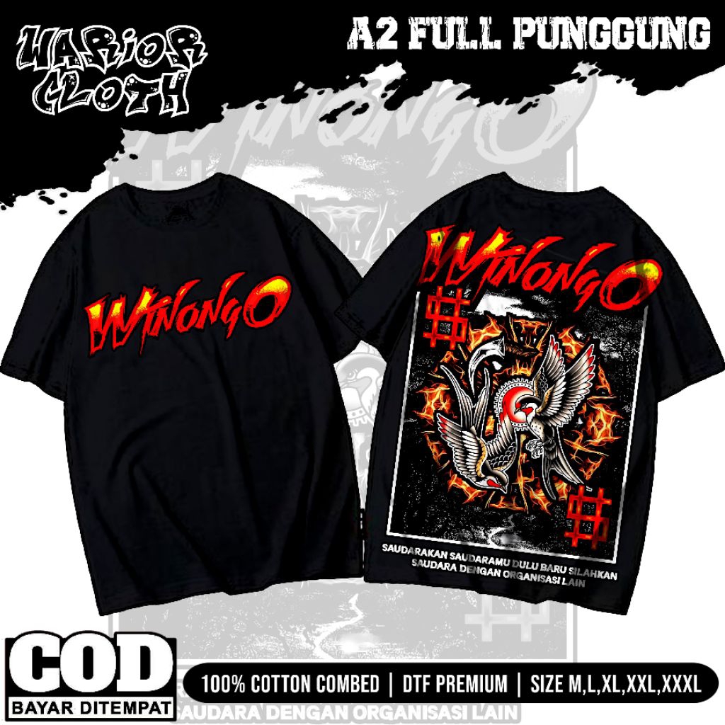 BAJU KAOS PSHW TERBARU DISTRO KAOS SETIA HATI WINONGO  SIMPEL