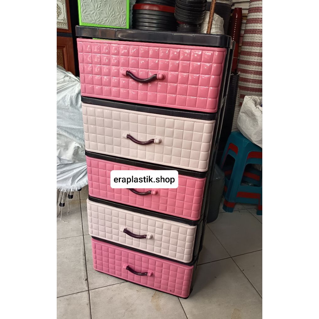 TERBARU LACI PLASTIK LEBAR PASTEL ROTAN TIKAR//LEMARI PAKAIAN PLASTIK SUSUN WARNA PASTEL