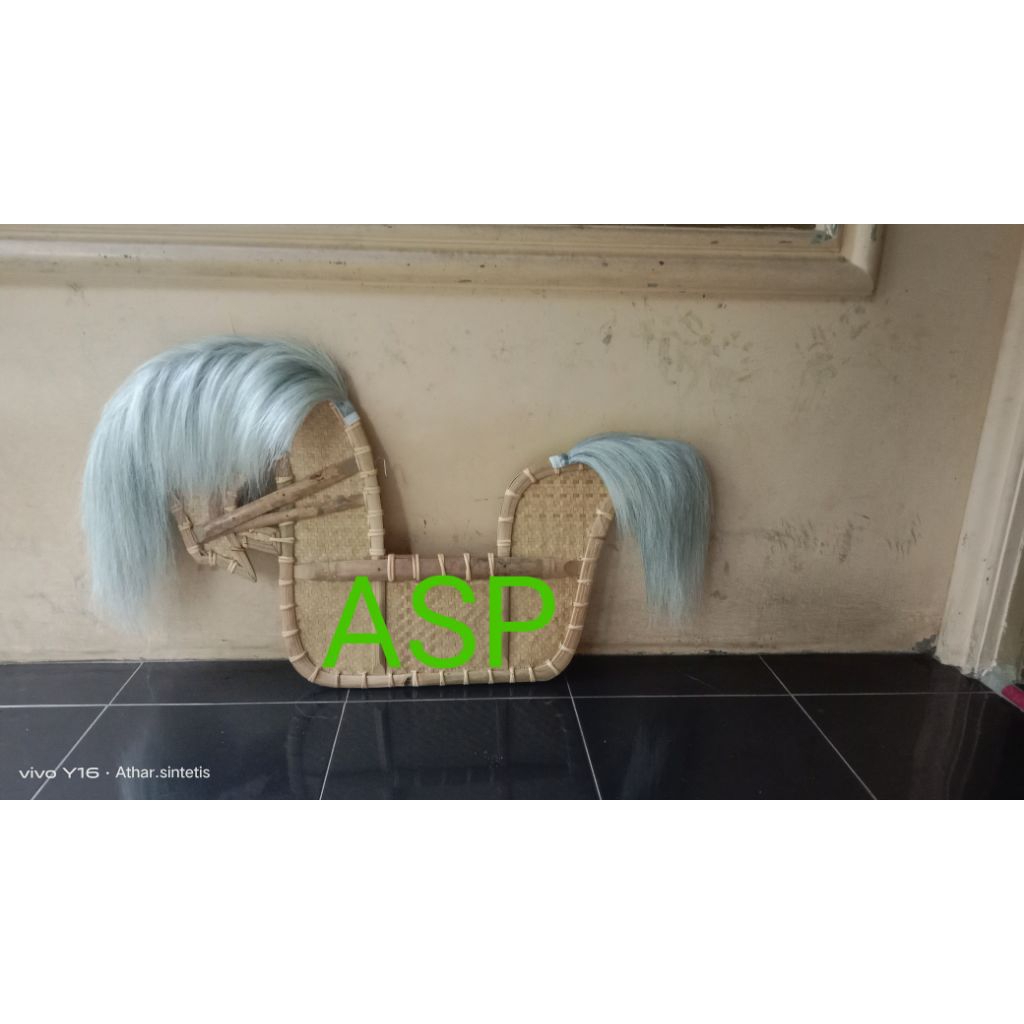 RAMBUT JARAN KEPANG MODEL SURI WARNA DAWUK (DEPAN BELAKANG)