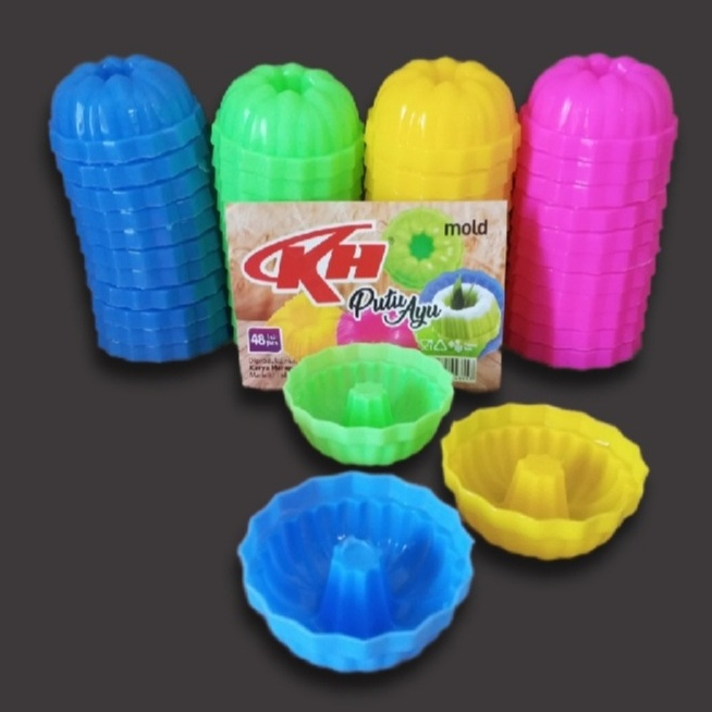 36 Pcs Cetakan Kue Putu Ayu Bulat 3 Lusin KH / Cetakan Kue Putu Ayu Plastik