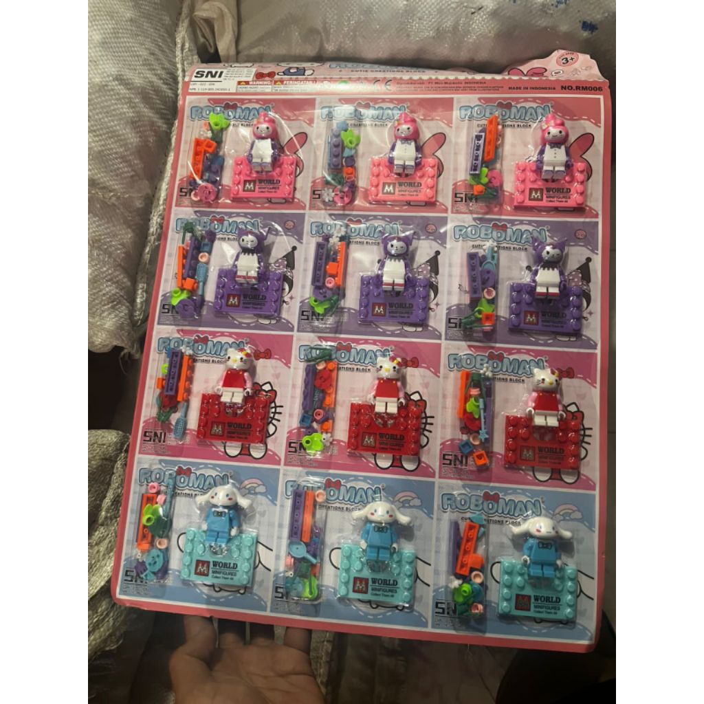 Mainan LEGO Monster Robot 12 PCS | Mini Figure Rakitan ROBOMAN King of Monsters