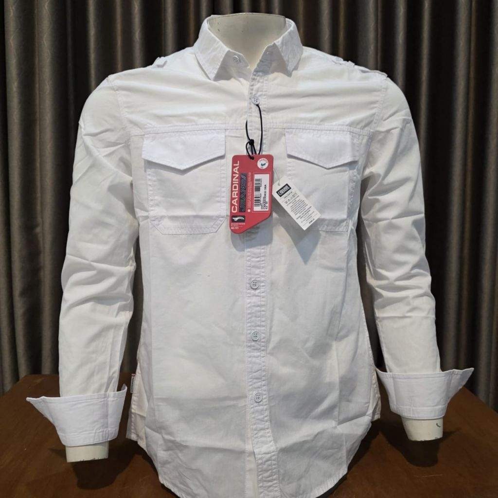 KEMEJA CARDINAL JEANS PUTIH ORIGINAL PREMIUM