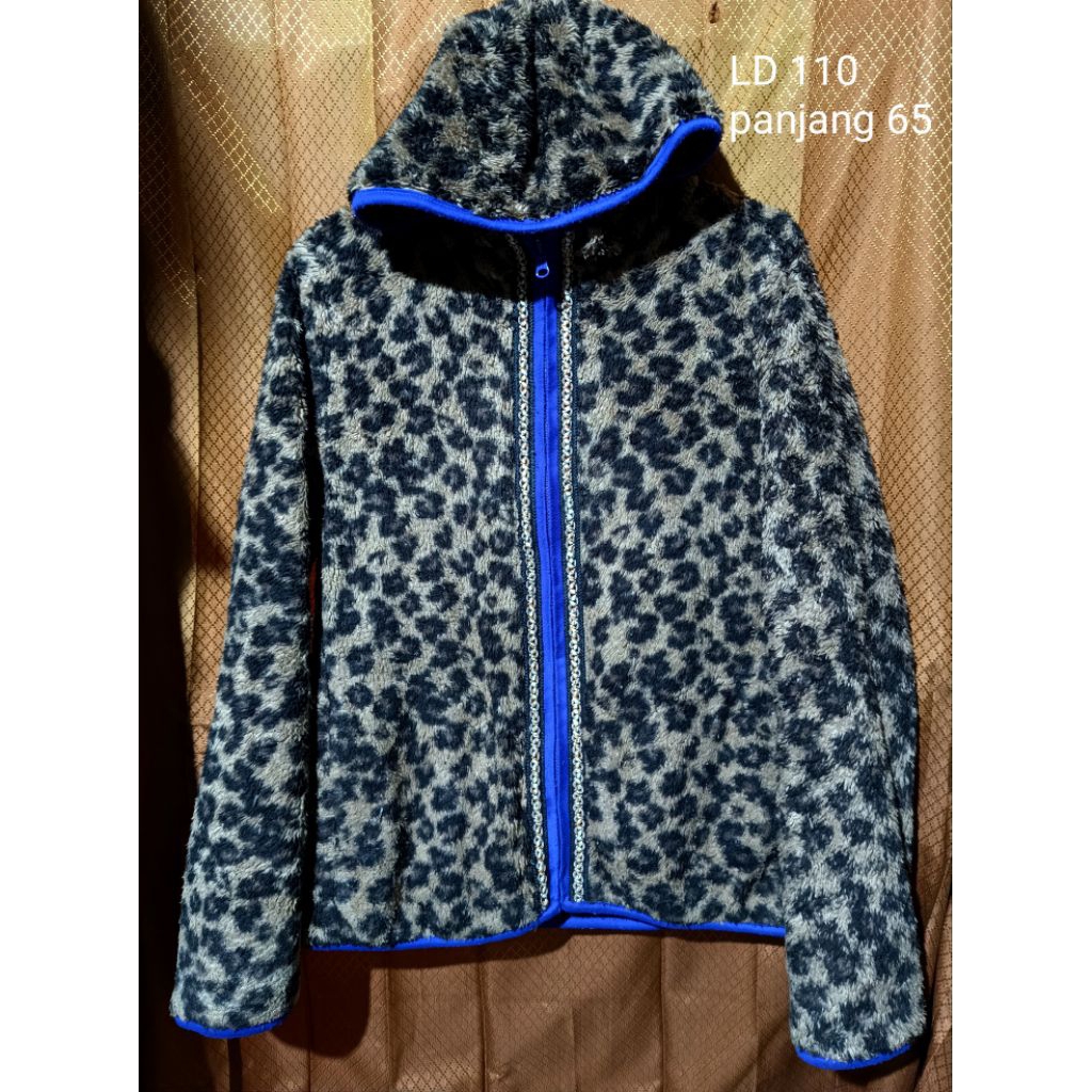 jaket bulu leopard jaket winter bulu sherpa jaket bulu bolak balik leopard jaket hoodie leopard jake