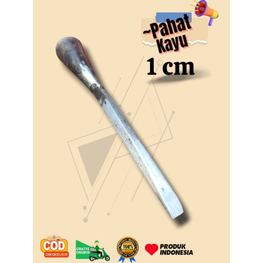 Pahat Tatah Kayu 1 cm Tanpa Gagang