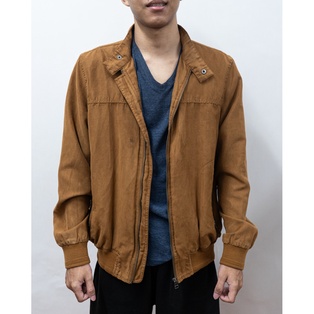 Jaket Bomber Wood