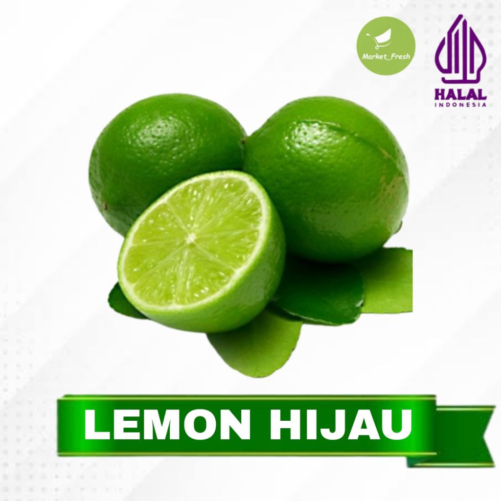 

3 Pcs | Buah Lemon Hijau Lemon Hijau Segar Fresh
