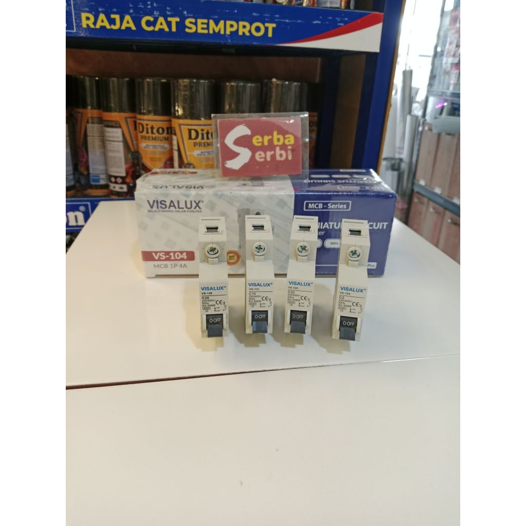 *MCB VISALUX*Miniature circuit breaker listrik arus listrik
