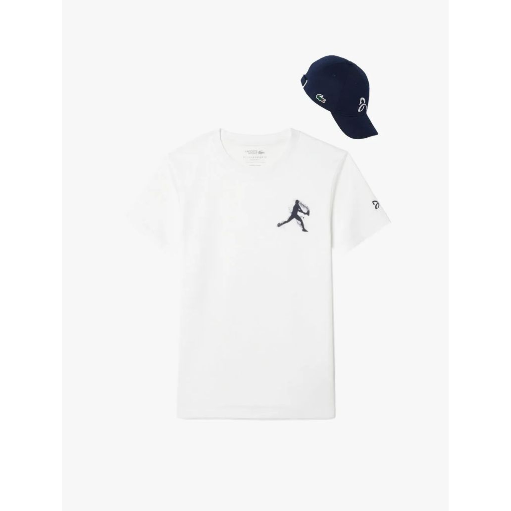 LACOSTE Men's Tennis X Novak Djokovic Pack Kaos Tennis Pria