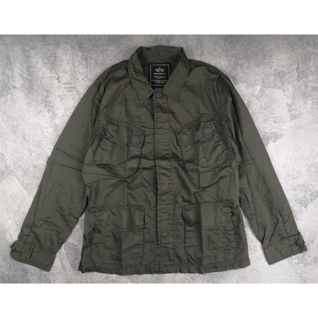 Kemeja Jacket Army Military Jungle Fatigue (sakmirr) USA ALPHA INDUSTRIES INC.